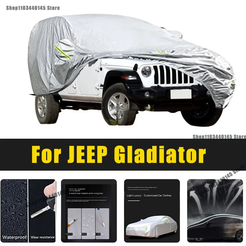 

Full Car Covers Outdoor Sun UV Protection Dust Rain Snow Oxford cover Protective For JEEP Gladiator Accessories car umbrella