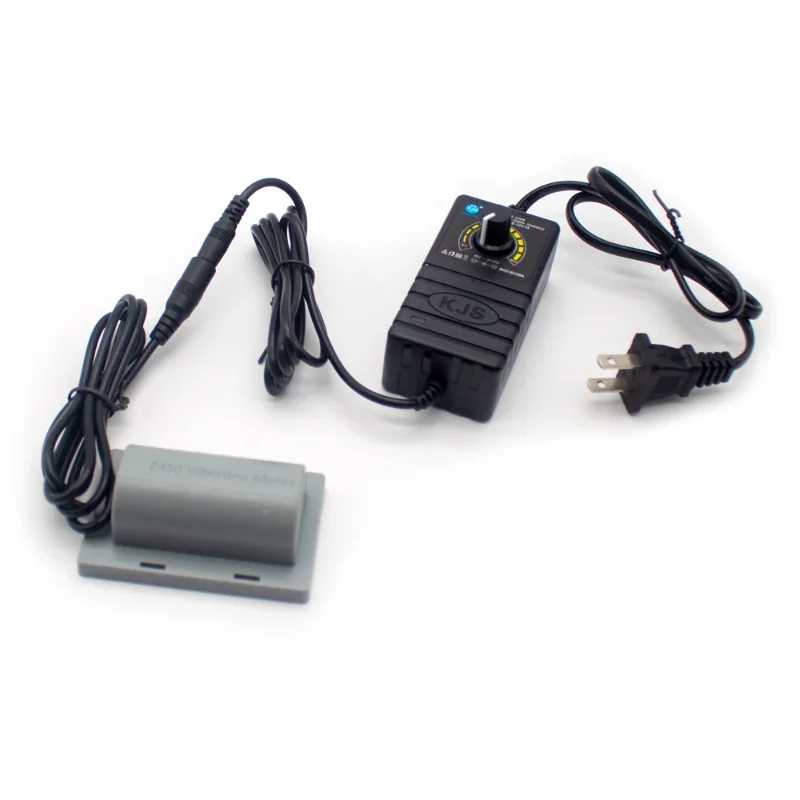 2430 DC 12V Vibration Motor Massage Belt Pillow IPX5 Waterproof Vibration Motor with Adjustable Power Adapter 4500RPM 1.5W
