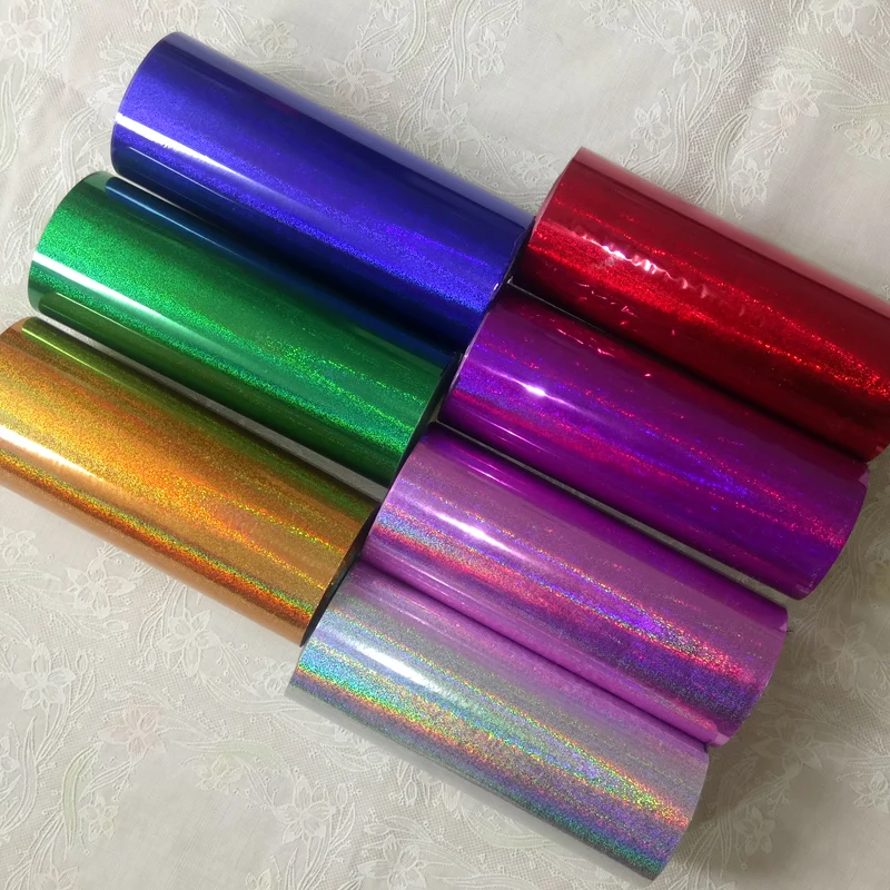 1 roll Hot Stamping Foil Paper Roll Holographic foil transparent foil plastic 16cm x120m golden silver bronze 19 color available