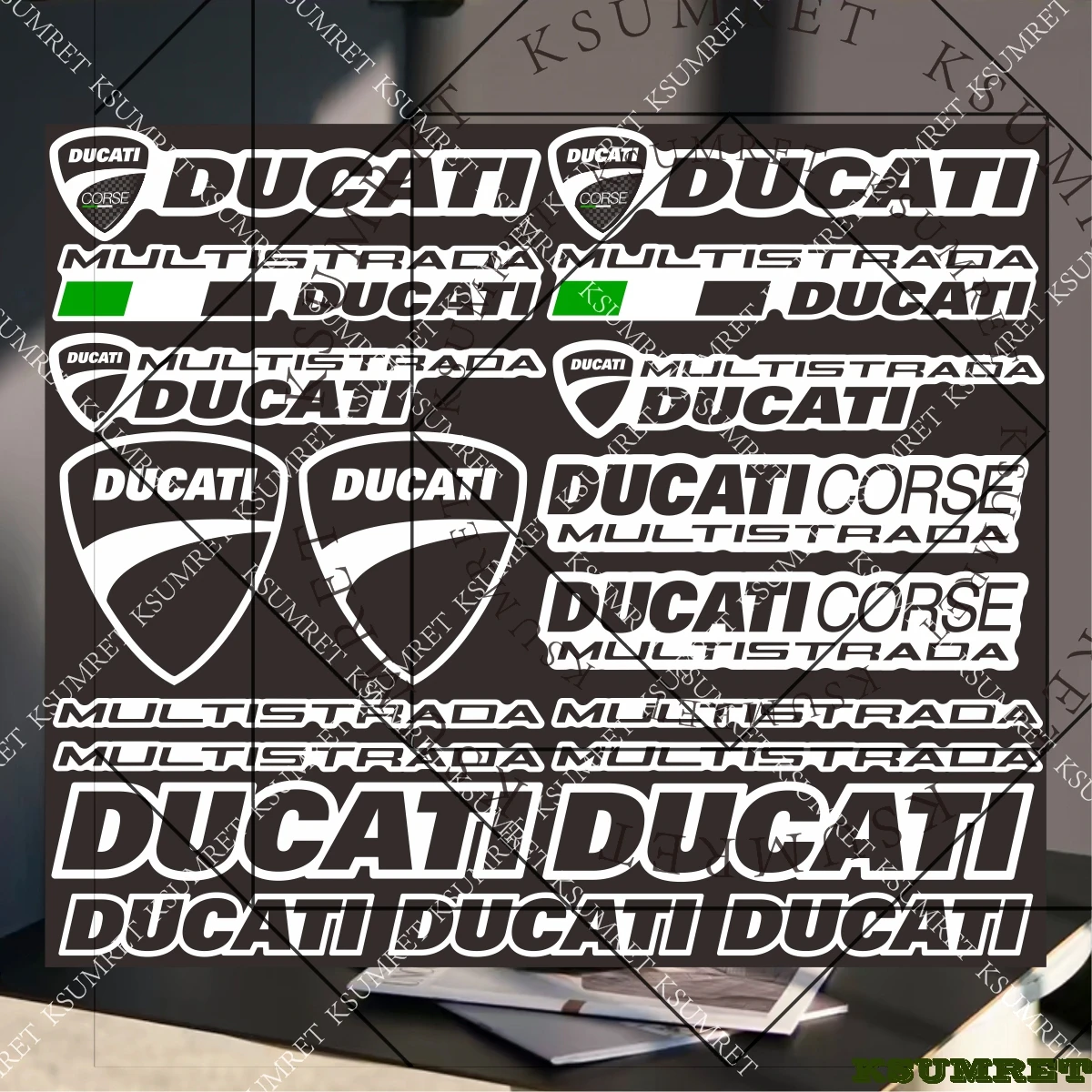 Vinyl-Motorradaufkleber für Ducati Multistrada Aufkleber