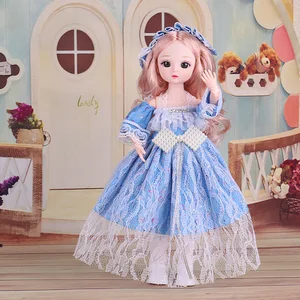 1/6 30CM BJD Boneka Gadis DIY Berdandan Mainan Putri Riasan Mata Simulasi 3D 21 Sendi Bergerak Boneka dan Set Pakaian 10 boneka kolektor barbie penjualan terbaik - №