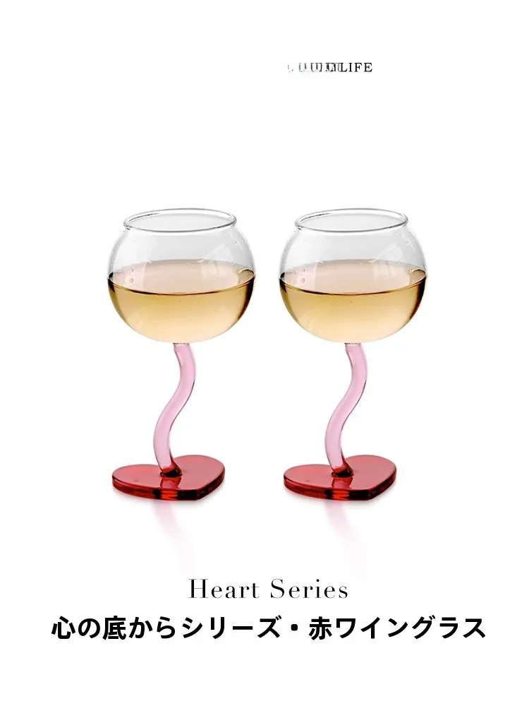 

Бокал для вина Tlife Luxury: термостойкий стакан для красного вина, высокий бокал для домашнего использования, в скандинавском стиле, ручной работы, подарок для нее