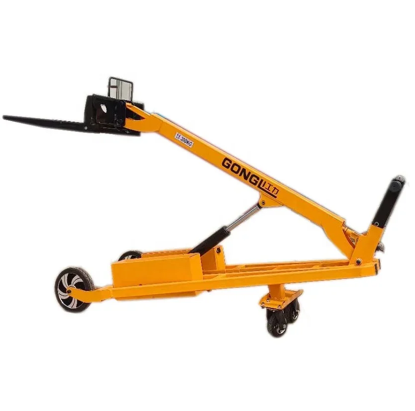 Portable and Easy-To-Carry Folding Mini Tray Handling 300KG Folding Small Forklift