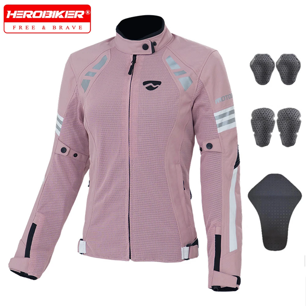 

Chaqueta Moto Slim Motocross Jacket Mesh Breathable Protective Gear Fall Prevention Non-slip Motocross Racing Cloth for Women