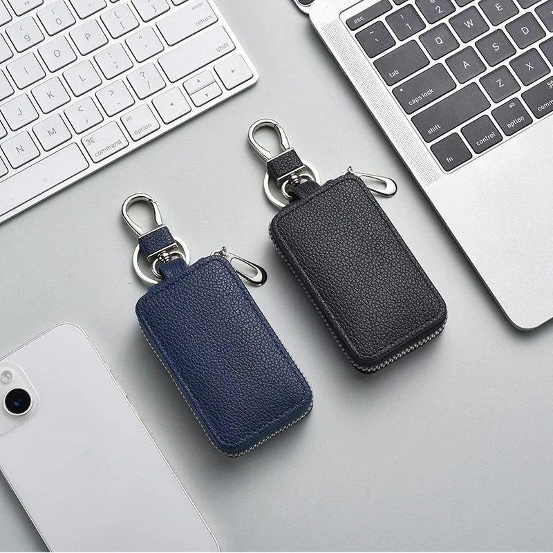 Key Case Multifunctional Zipper Men's Household Key Case Universal Car Keybag Women Leather Organizer Keychain Wallet