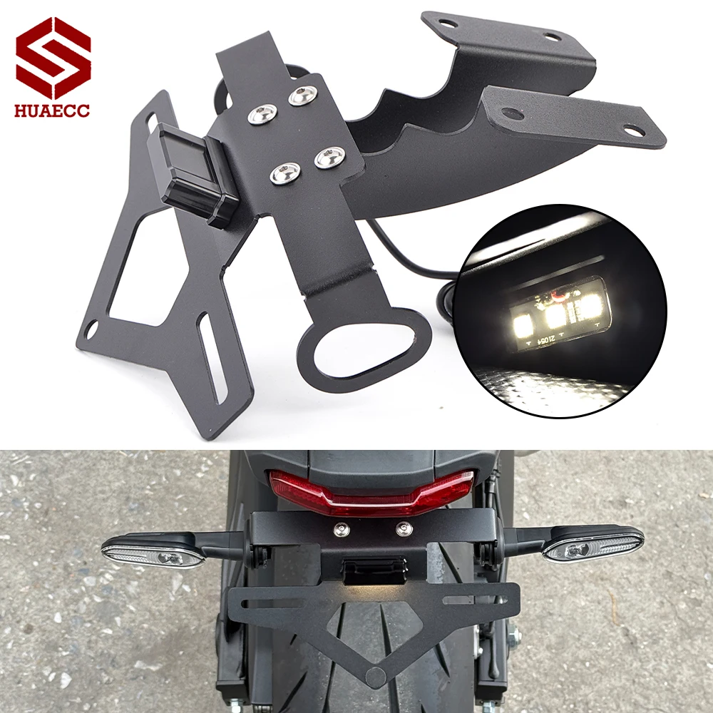 

For Yamaha MT07 MT 07 MT-07 2025-2026 License Plate Holder Number Plate Holder Stainless Steel