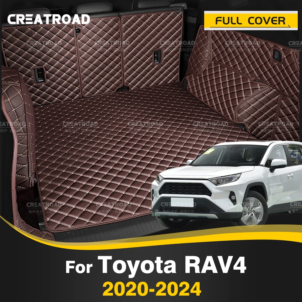

CREATROAD For Toyota RAV4 2020-2024 2023 2022 Auto Full Coverage Trunk Mat Car Protective Pad Cargo Liner Interior Accessories
