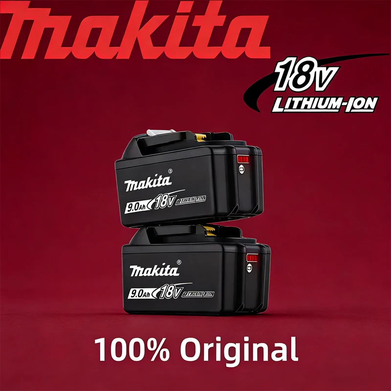 

Makita original 18V 5Ah 6Ah 9Ah large capacity rechargeable lithium-ion battery+charger, powerful and long-lasting, suitabl