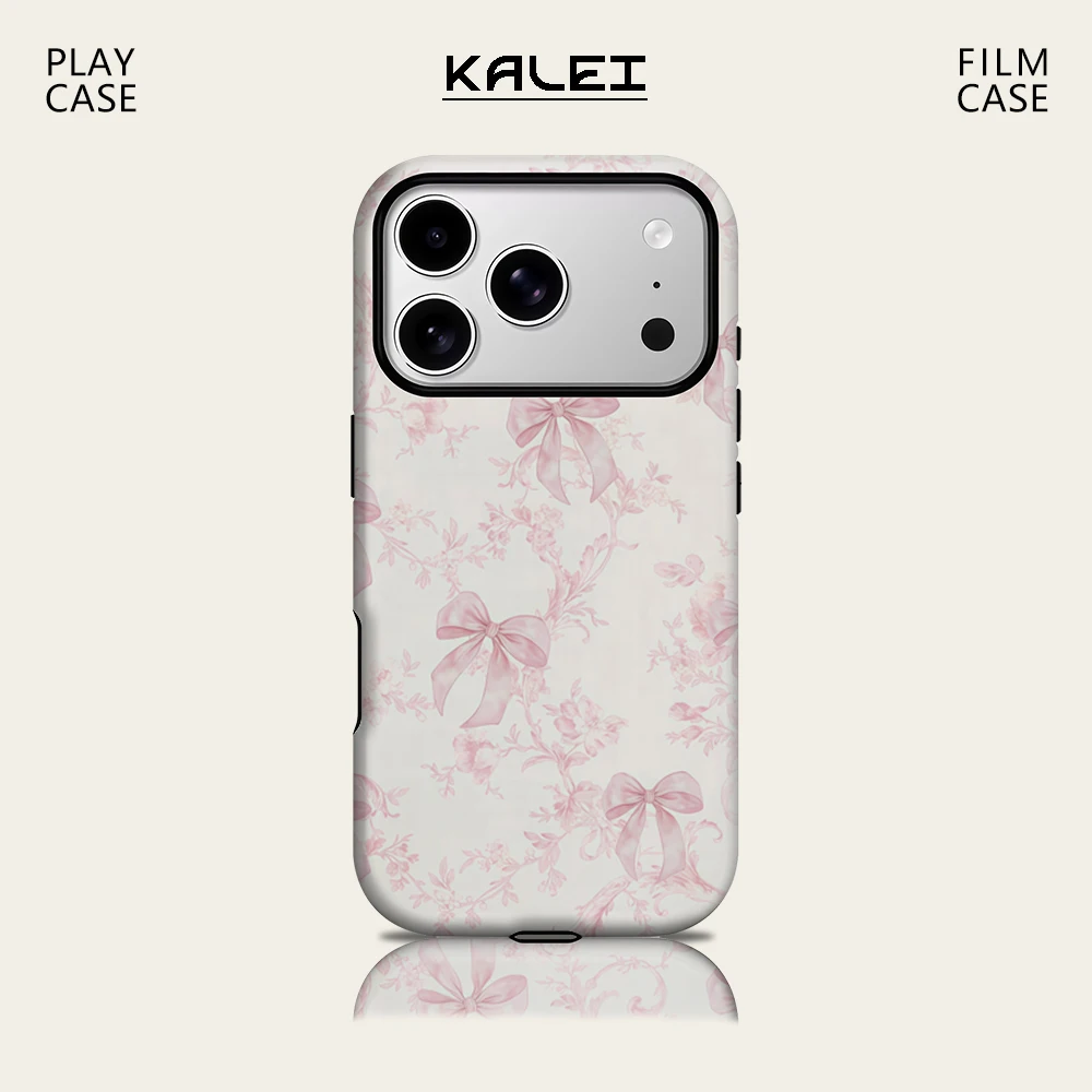 Blush Bow & Floral Vine IPhone 17 Must für magnetische Handyhülle für IPhone 17 16 15 14 Pro Max Plus Single Double-Layer Tough Case