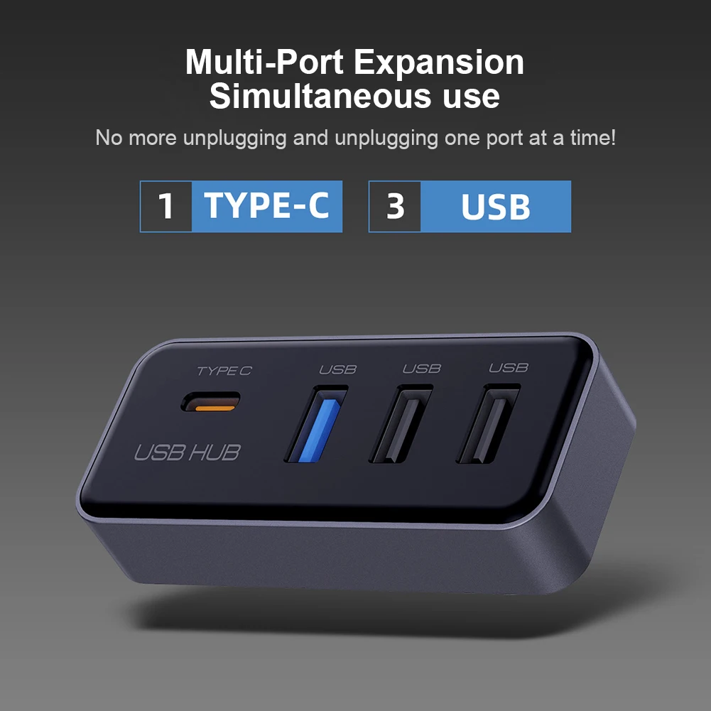 

4 Ports Glove Box USB Hub Expansion Dock USB Adapter for Tesla Model 3 Model Y Car Accessories