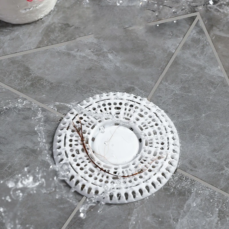 Silicone Sink Strainer Shower Drain Plug Round Hair Catcher Sewer Anti-blocking Filter Drain Cover Bathroom Kitchen Accessories