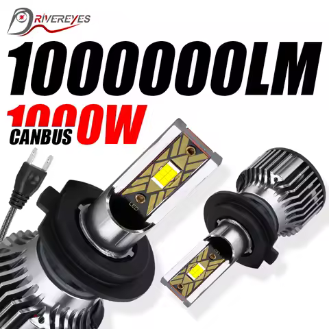 100000LM 1000W H4 H7 H11 H3 LED CANbus K5C K6C H1 H8 9005 9006 HB3 HB4 880 881 H27 Led Headlights Turbo Auto Fog Lamp 6000K new