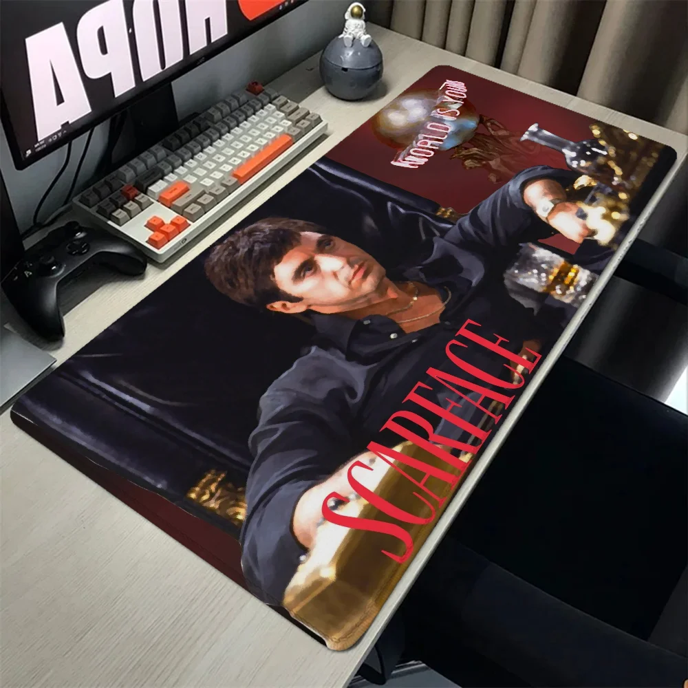 Scarface 1983 Film A-Al P-Pacino Movie Mouse Gamer Pc Gaming Accessories Large Mouse Pad Mausepad Non-slip Mat Deskmat Mousepad