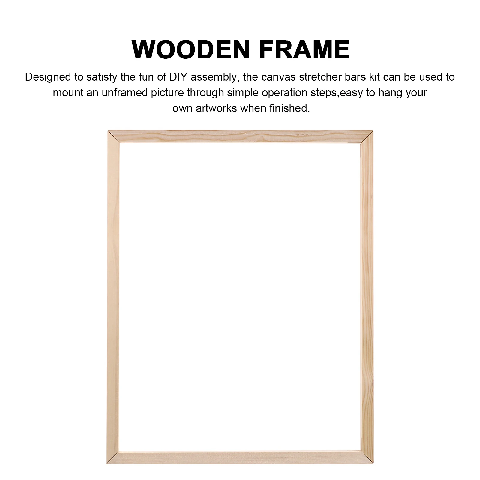 

8pcs Solid Wood Inner Frame Strips 40Cm 50Cm Diy Canvas Mounting Kit For Home Decor Oil Painting Wooden Picture