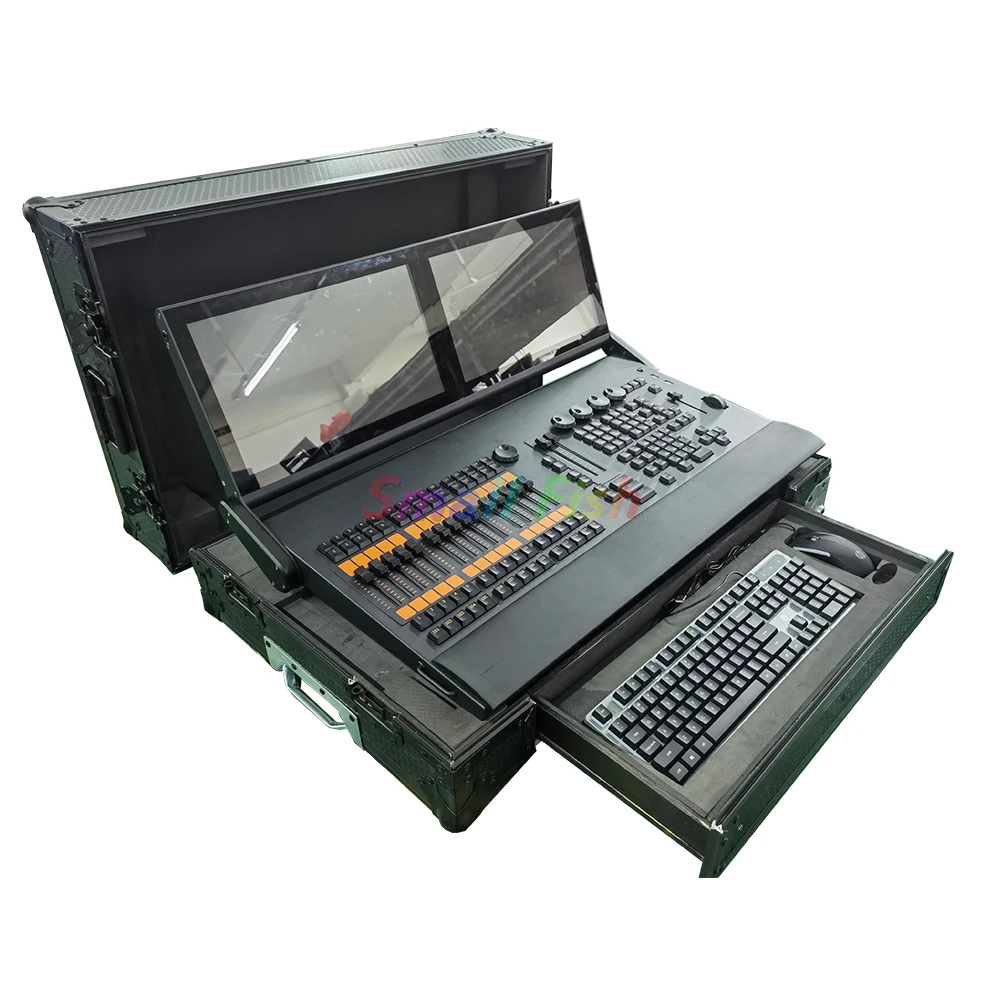 Imagem -02 - Rgb Eletrônico Fader Console i7 Cpu Comando Asa Stage Light Console Touch Screen Movendo a Cabeça Dmx Iluminação dj Disco Profissional