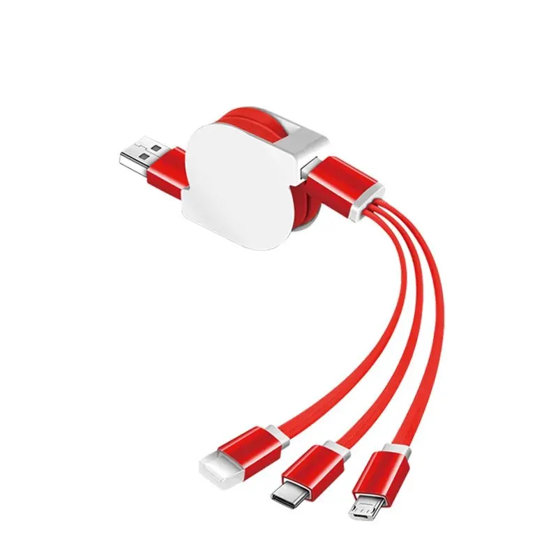 3 In 1 Usb Cable Micro Usb Phone Charger Type C Charging Cable Mobile Phone Wire Cable For Iphone 13 12 Pro Max Xiaomi Redmi