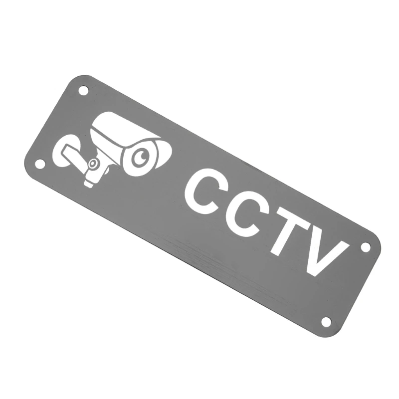 5Pack CCTV In Operation Sign Outdoor Metal Self-adhesive Small CCTV Window Sign for Security Camera Waterproof Stickers