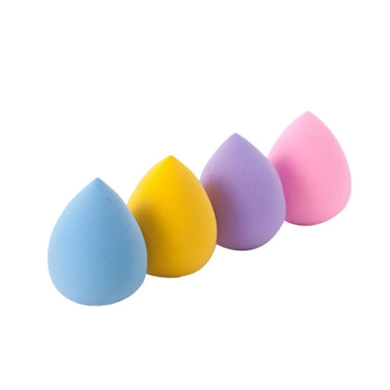 6cmx4cm Drop-Shaped Hydrophilic Cosmetic Puff Non-Latex Sponge for Powder & Liquid Foundation Makeup Tool Bigger after Wet