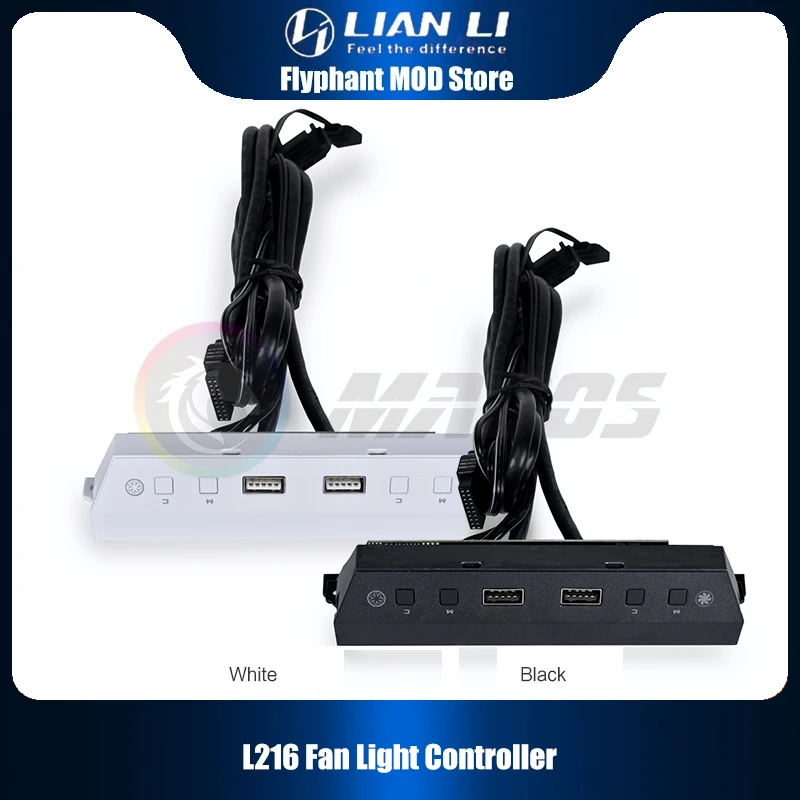 

Computer Fan LED Controller For Lian Li L216 Case, 2X USB 3.0 Interface, Black/White, L216-1X / L216-1W