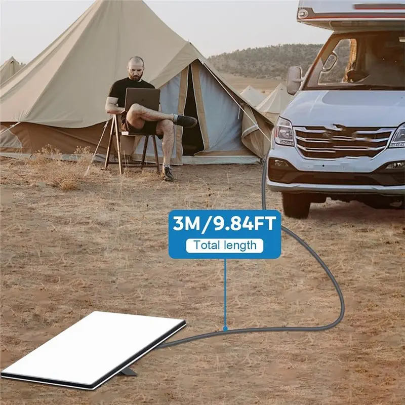 [B24B!】 New Car Including A 3-Meter Extension Cable And Digital Voltmeter, Type-C Port(30V/2A Boost Output)