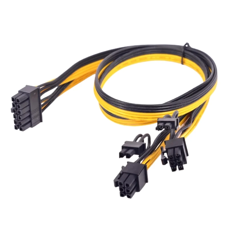 12Pin GPU Power Supply Adapter Cable 18AWG 12Pin to Two PCIE 8Pin 6+2pin Graphics Card Connector Modular Power Cord Dropship