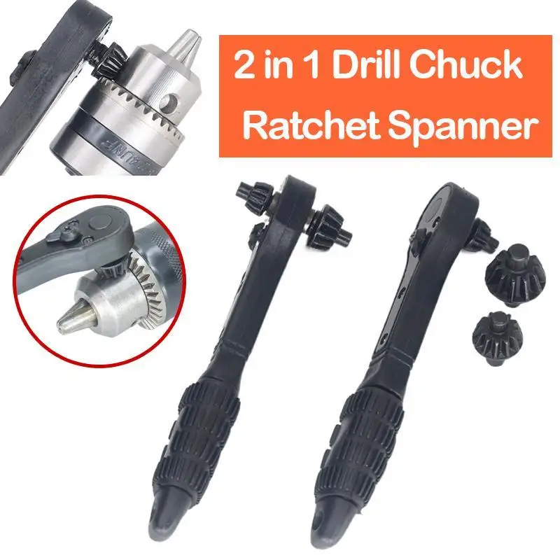 

2-in-1 Ratchet Quick Disassembly Key Chuck Spanner Scaffold Spanner Electric Accessory