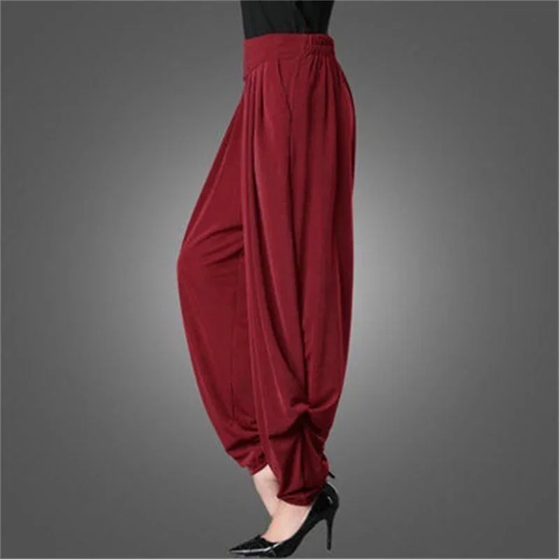 

Loose Harem Pants Women Elastic High Waist Baggy Trouses Plus Size summer Mom Pants Ladies Casual Lantern Wide Leg Pantalones