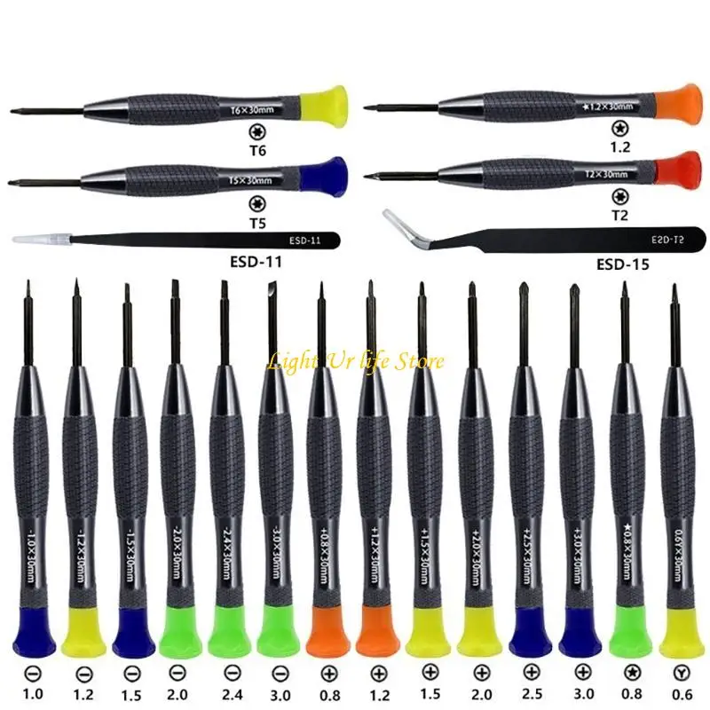 63HA Professional Miniature Screwdriver Set Tip Tool for Phone Laptop Fixing