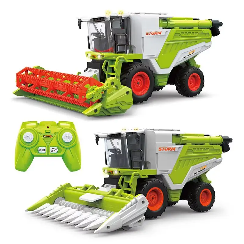 New In Stock Electric Remote Control Harvester Agricultural Vehicle Spray Tractor Engineering Vehicle Toy Simulation Agricultura