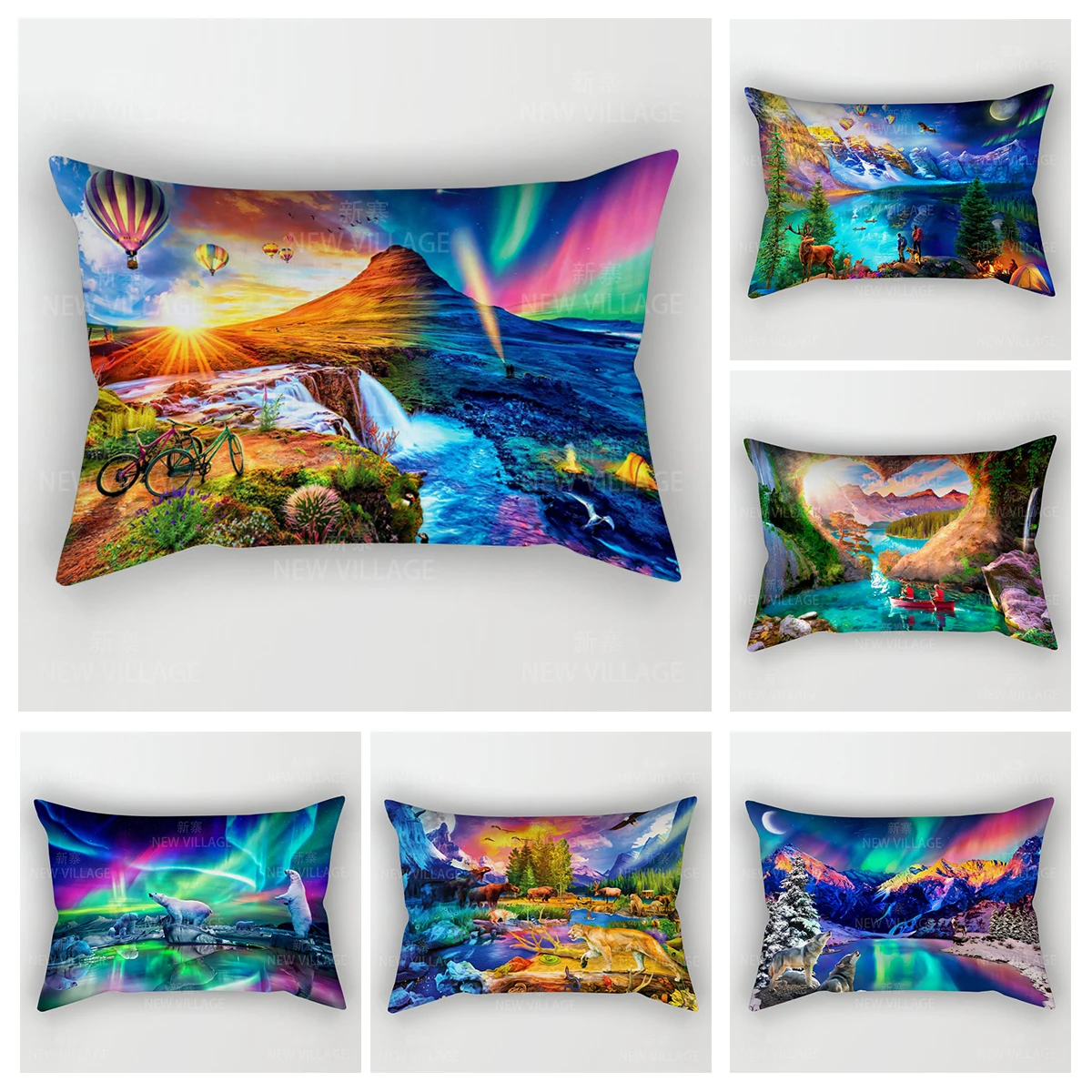 

Home autumn decoration Colorful pattern pillow cushion cover decorations throw pillow covers 30*50 pillowcase 30x50 40x60 50*70