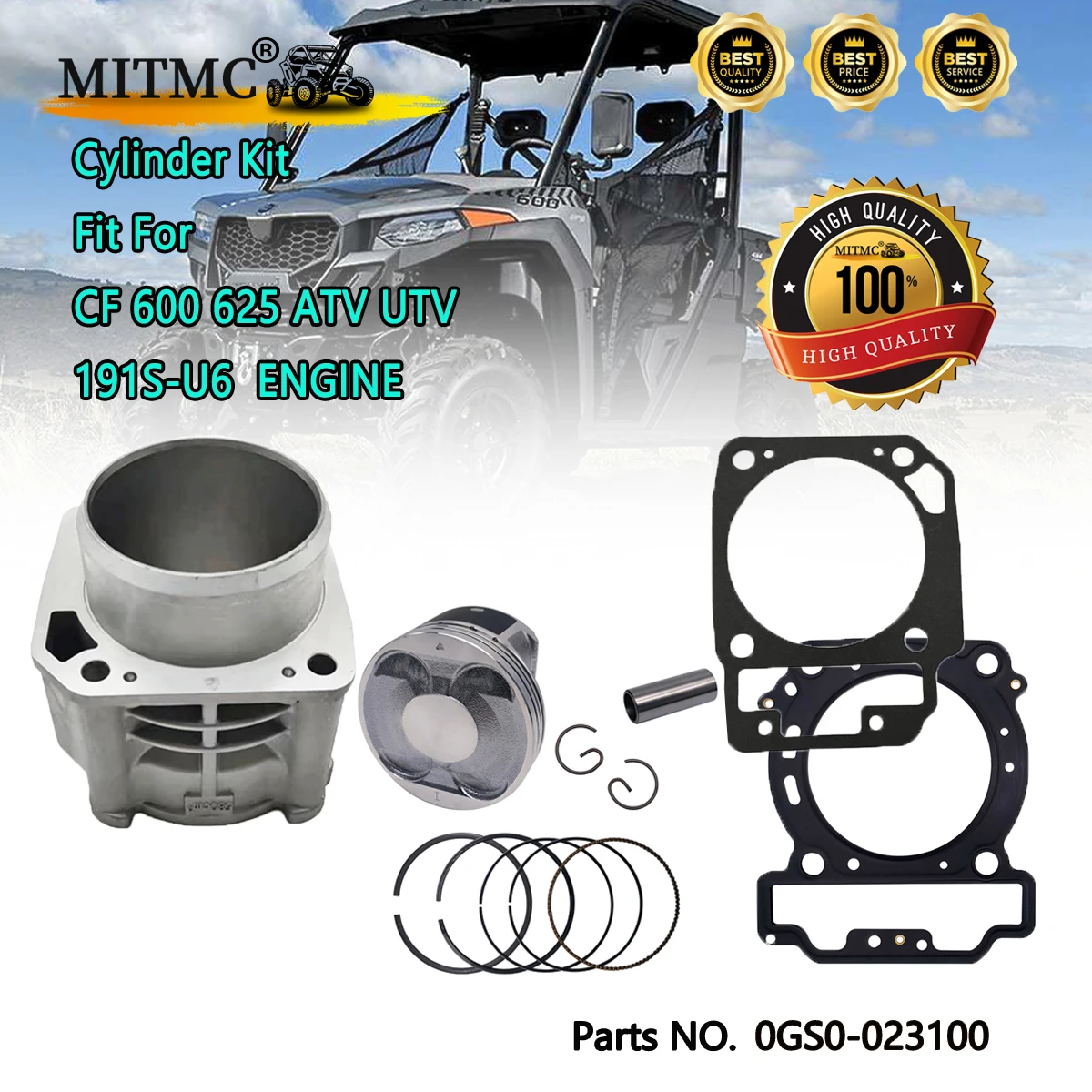 

Cylinder Kit Piston Ring Gasket For CF CForce CF600 CF625 ATV UTV 191S Engine Rebuild 0GS0-023100 0JYA-0400B0 0GS0-040001