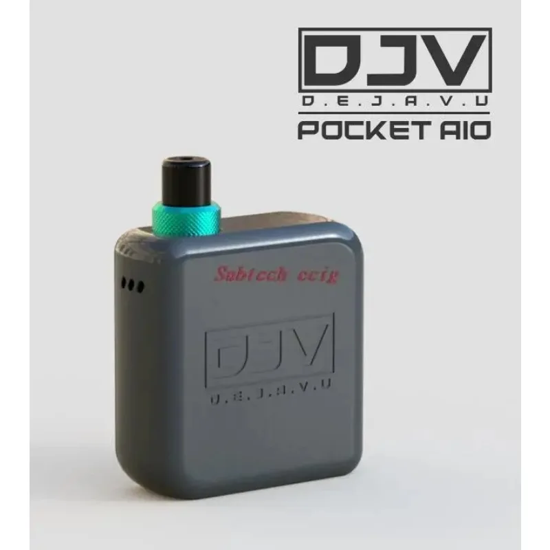 Dejavu DJV kieszonkowe zestawy AIO Pod Vape wbudowane 950mah bateria 0,6ohm siatka 1,0omm zwykła cewka 0.49 Micro OLED 2ml zbiornik Vape Pod pojemnikiem