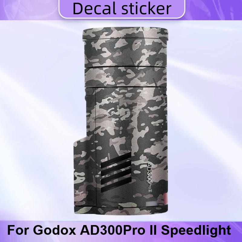 For Godox AD300 Pro II Speedlight Protective Film Sticker Outdoor Flash Body Protective Sticker Vinyl Wrap Film Coat AD300Pro II