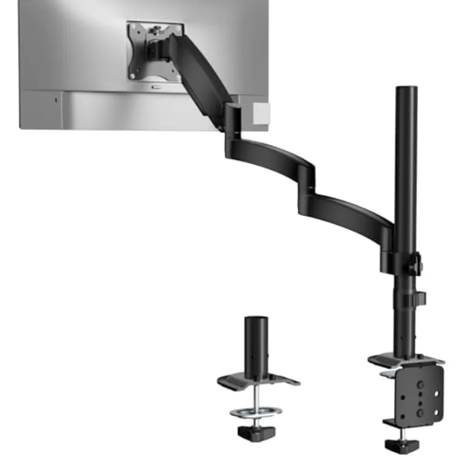 Long Monitor - Computer Monitor Desk Mount for 13-32 inch Hold up to 19.8lbs Extra Long Adjustable Stand Full Motion Tall Arm V