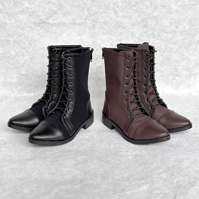 

Обувь для кукол BJD подходит для моделей dz75id75, uf1.0, Aolingshi, yc77, новые мужские остроносые ботинки для повседневной носки, черные.