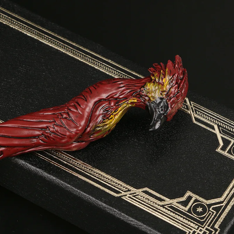 Harrise Magician Boy Fire Phoenix Mascot Magic Wand Potter Film and Television Series Eagle Staff Resin Wand Stage Props