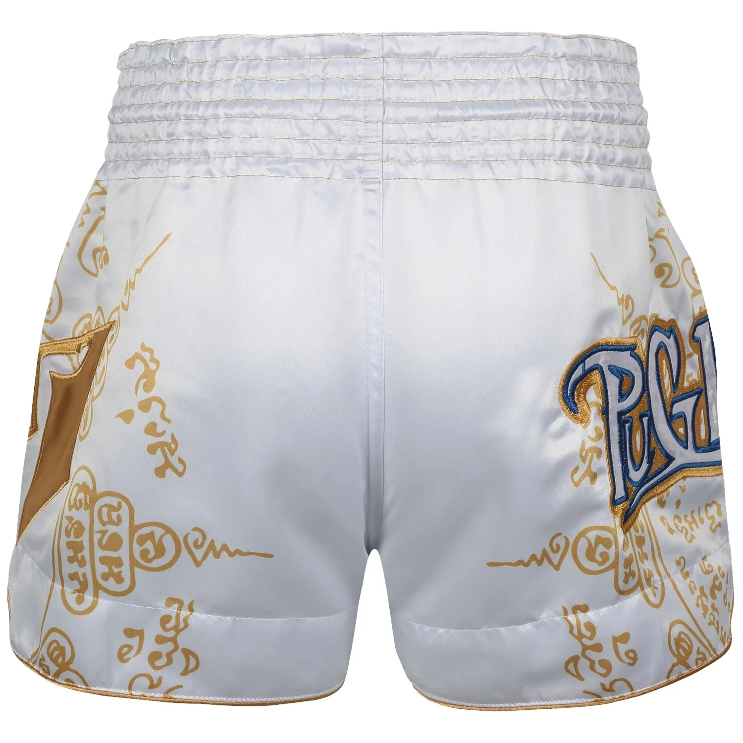 PUGILIST P3 white muay thai shorts boxing fight short sport shorts embroidery quick-dry