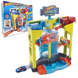 Original Hot Wheels Car Track Stunt & Splash Car Wash Playset Kid Boy Toy for Children 1/64 Diecast Hotwheels City Birthday Gift