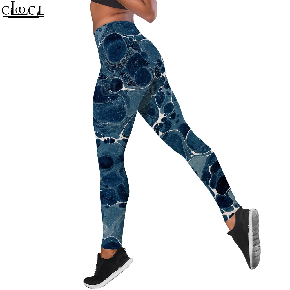 

CLOOCL Retro Casual Women Legging Abstract Art Pattern 3D Printed High Waist Elasticity Legging Workout Push-up Jogging Trousers