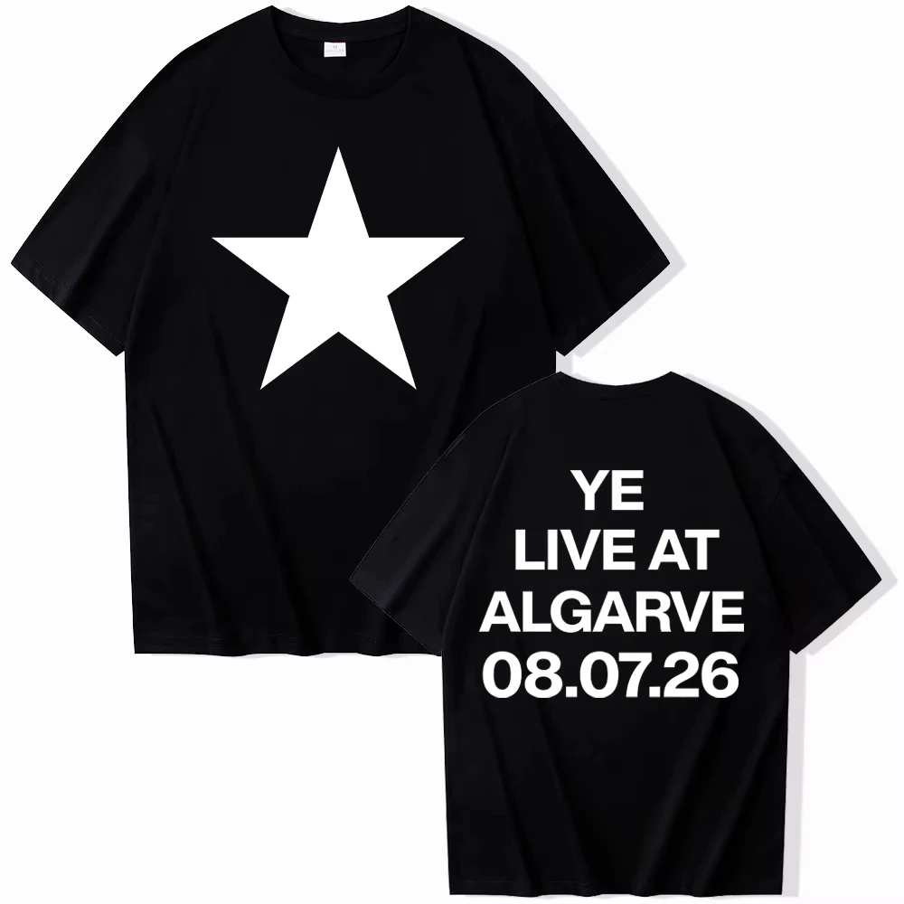 Kanye West Live in Algarve T-Shirt für Männer und Frauen, Harajuku Streetwear, Kurzarm Y2k Shirt, Luxus-Herrenbekleidung – Detail 5