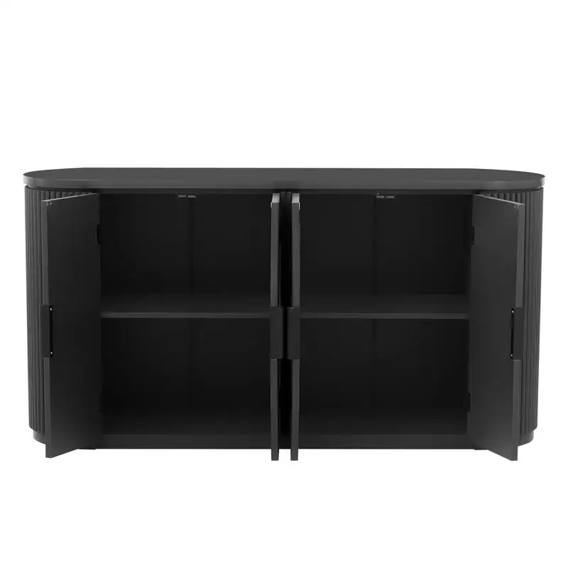 خزانة تخزين مخططة عمودية بمقابض معدنية، قابلة للتعديل للدراسة والمدخل واستخدام غرفة المعيشة