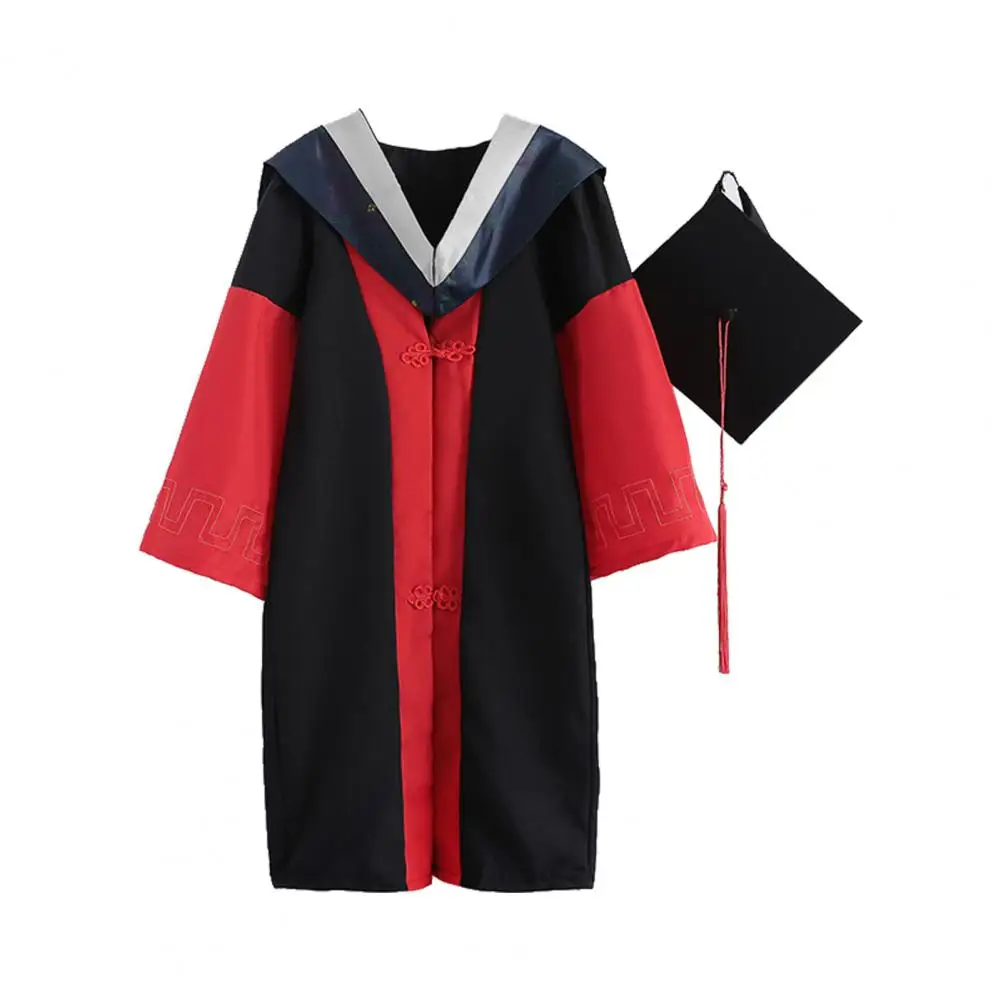 1 Set 2022 Graduation Uniform Volwassenen Graduatietoga Baret Cap Unisex Academische Jurk Bachelor Cap Set Academische Uniform