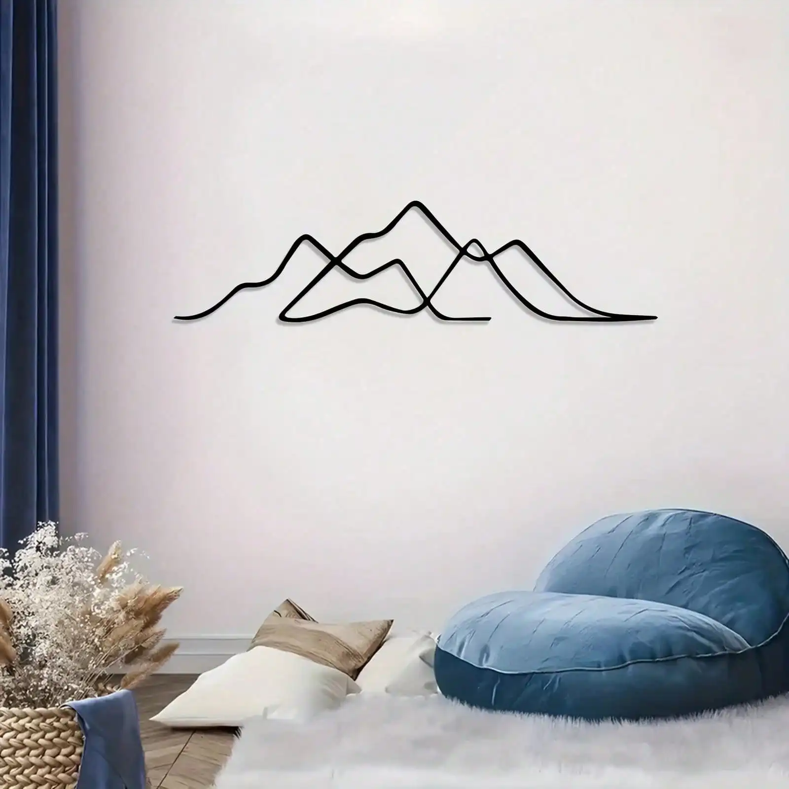 CIFBUY Metal Wall Art Mountain Sculpture Powder Coated Wall Hanging Decor Executive Office Home Entryway Year Round Indoor Decor