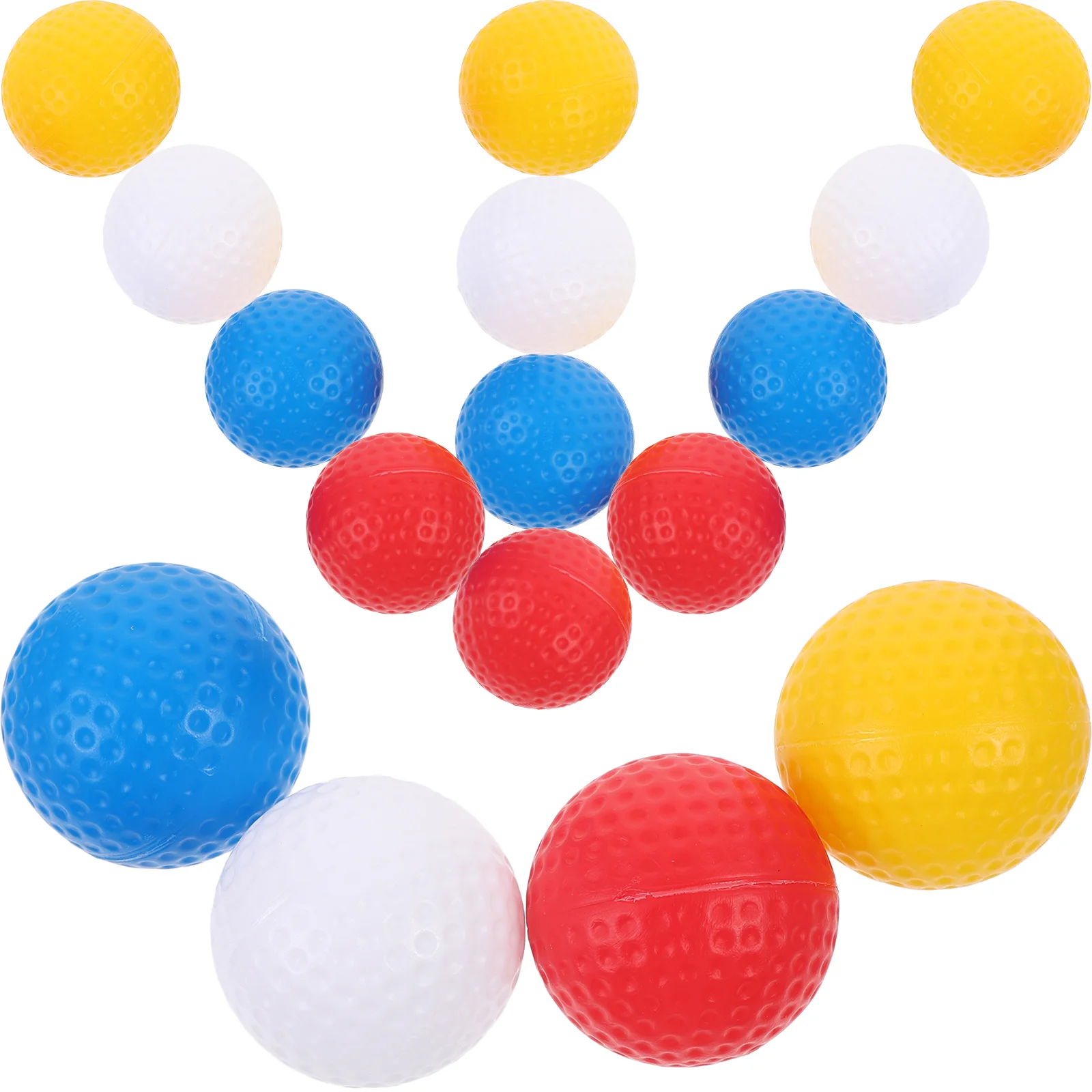 

16 Pcs Small Golfing Ball Hollow Holeless Foam Balls Professional Training Cat Toy Pp Plastic Miss