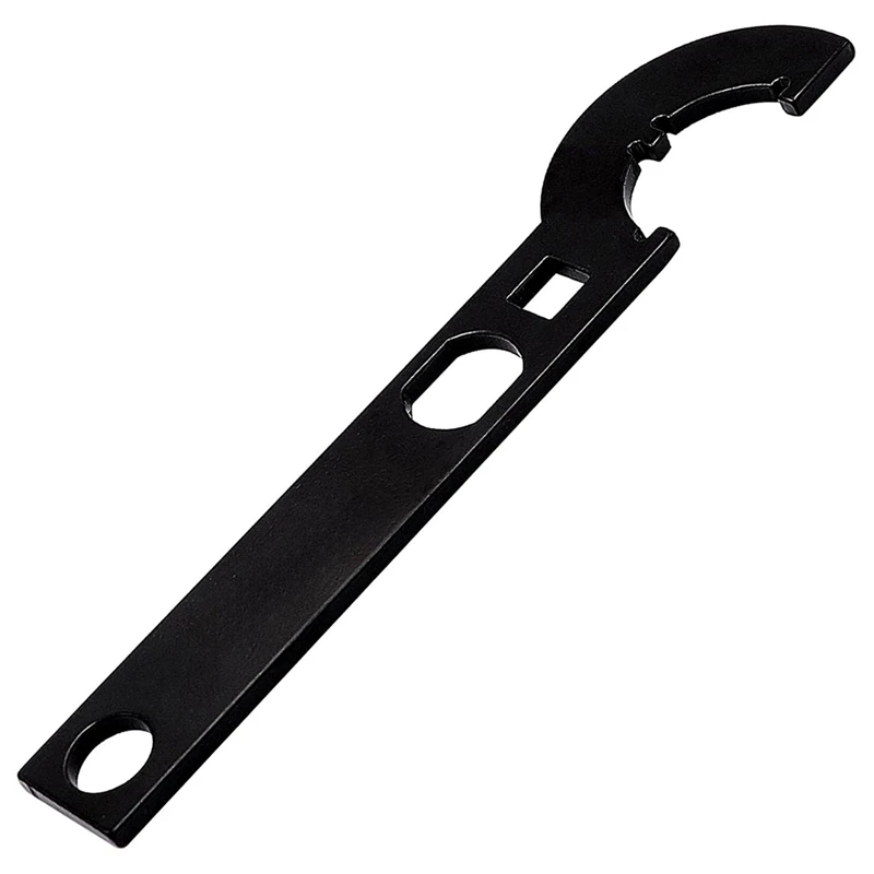 ABJI-Survival Nut Wrench Многофункциональный комбинированный ключ из углеродистой стали для снятия и установки, черный