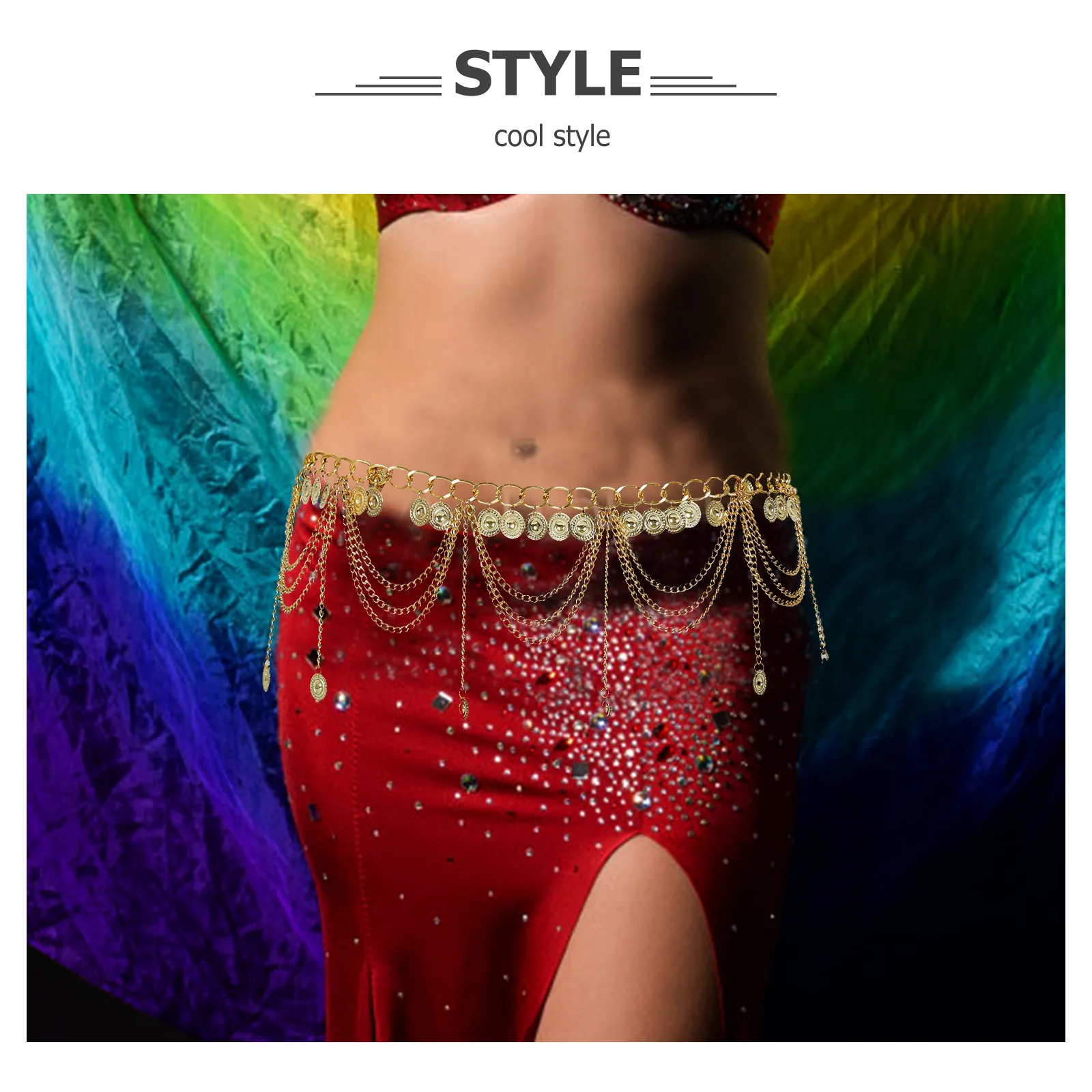 

Tassel Waist Chain Beach Chains Accessories Summer Zinc Alloy Stomach Jewelry Miss