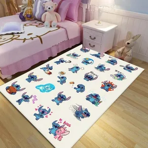 Vikama Blue Alien Creatures Crystal Battery House Decorative Rugs Room Being Kitchen Bathroom Non -slip rugs 8 Main Sales Blue Carpet - №4