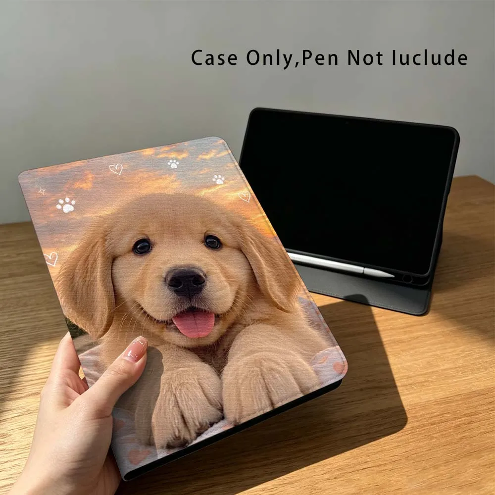

Golden Puppy Sunset For Xiaomi Poco Redmi Pad 8 2 4 5 6 6S 7 7S SE Pro 14 11 11.2 12.1 12.5 Inch Tablet Case Fashion