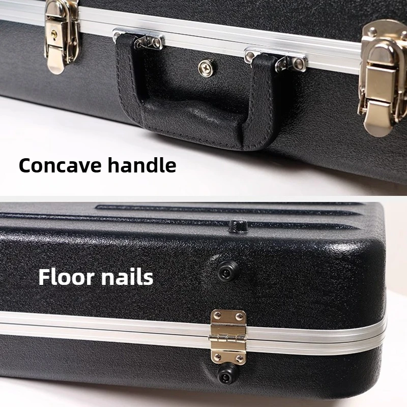 Professional Electric Bass Case Portable Electric Bass Organizer Waterproof Protective Case with Plush Musical Instrument Parts