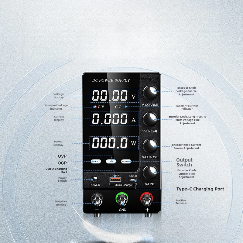 SPS-C3010S Adjustable Switching DC Power Supply 30V 10A 300W Laboratory-Bench Power Supply Stabilized Power Supply Regulator